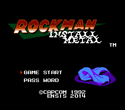 Rockman - Install Metal Title Screen